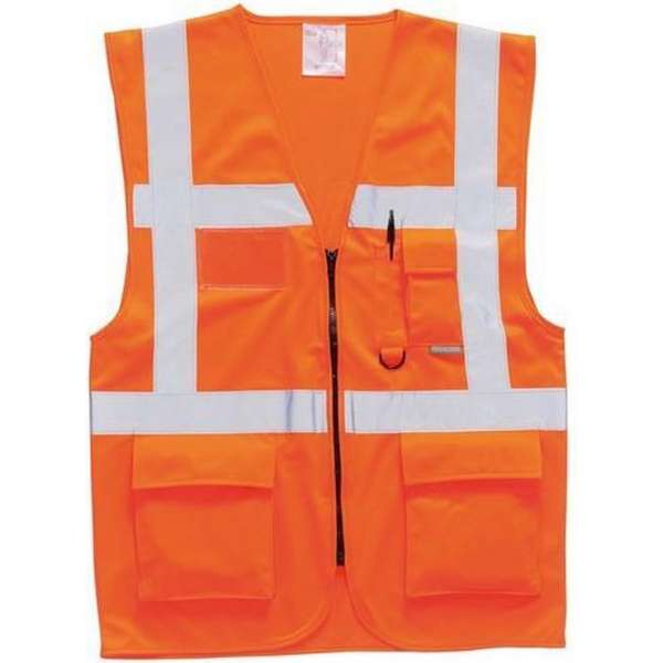 Portwest verkeersvest S476 HiVis fluororanje Portwest verkeersvest S476 HiVis fluororanje