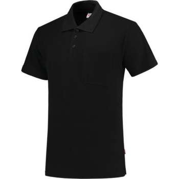 Tricorp Poloshirt borstzak - Casual - 201011 - Zwart - maat L