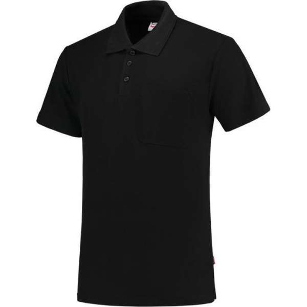 Tricorp Poloshirt borstzak - Casual - 201011 - Zwart - maat L