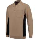 Tricorp polosweater Bi-Color - Workwear - 302001 - khaki-zwart - maat L