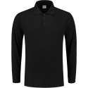 Tricorp Poloshirt lange mouw - Casual - 201009 - Zwart - maat XS