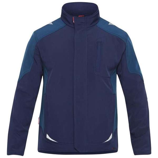 F. Engel 8810-229 Softshelljack Inkt Blauw/Diesel Blauw maat M F. Engel 8810-229 Softshelljack Inkt Blauw/Diesel Blauw maat M