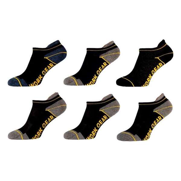 Apollo sneaker werksokken 6 paar maat 39/42 Apollo sneaker werksokken 6 paar maat 39/42