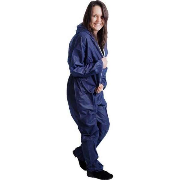 Wegwerpoverall blauw Maat XL