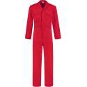 EM Workwear kinderoverall pol/kat Rood met verdekte ritssluiting maat 116