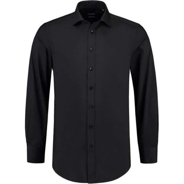 Tricorp 705008 Overhemd Stretch Slim Fit Zwart maat 40/7 Tricorp 705008 Overhemd Stretch Slim Fit Zwart maat 40/7