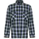 STØRVIK Houthakkersblouse lange mouw Heren D7 Donkerblauw Geel - Maat XL (54) - Egersund