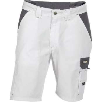 DASSY Roma Korte Werkbroek Wit/Grijs