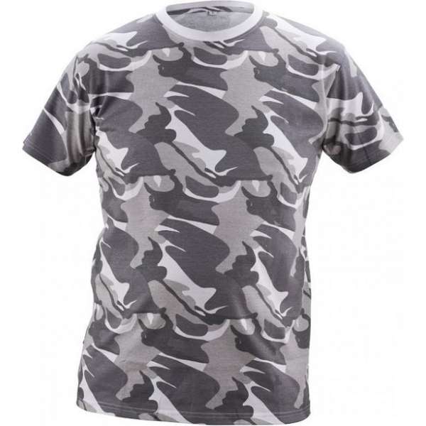 Camouflage t-shirt (180 g/m2) wit maat S Camouflage t-shirt (180 g/m2) wit maat S
