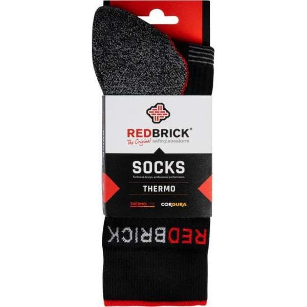 Redbrick Thermo Sokken 25105 - Grijs/Zwart - 47-50 Redbrick Thermo Sokken 25105 - Grijs/Zwart - 47-50