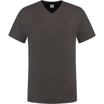 Tricorp 101005 T-Shirt V Hals Slim Fit Donkergrijs maat XS