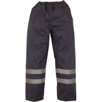 Reflecterende broek, waterdicht, S t/m 3XL L Marineblauw