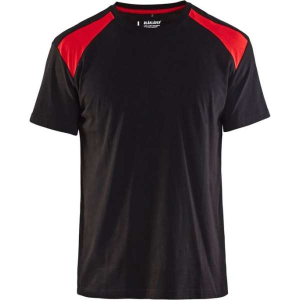 Blåkläder 3379-1042 T-shirt Bi-Colour Zwart/Rood maat L Blåkläder 3379-1042 T-shirt Bi-Colour Zwart/Rood maat L