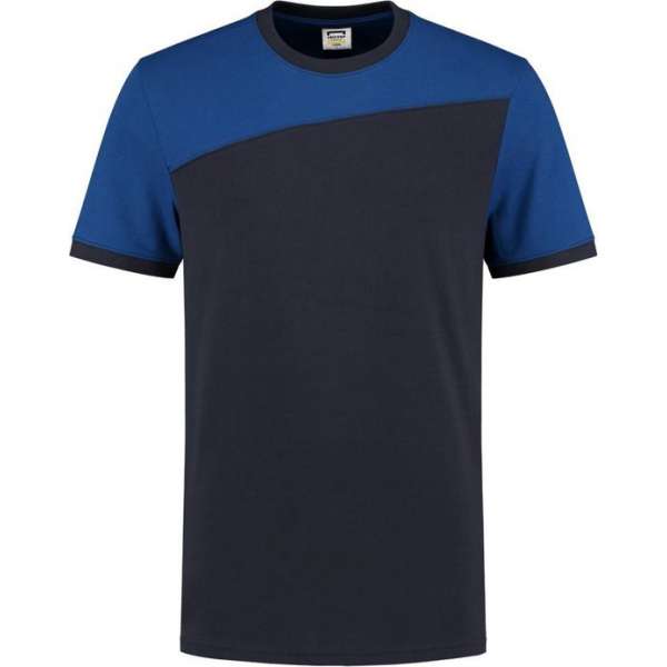 Tricorp T-shirt Bicolor Naden 102006 Navy / Koningsblauw - Maat 5XL
