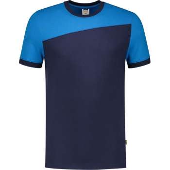Tricorp T-shirt Bicolor Naden 102006 Ink / Turquoise - Maat 5XL