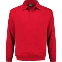 Indushirt polosweater biologisch katoen rood 4XL