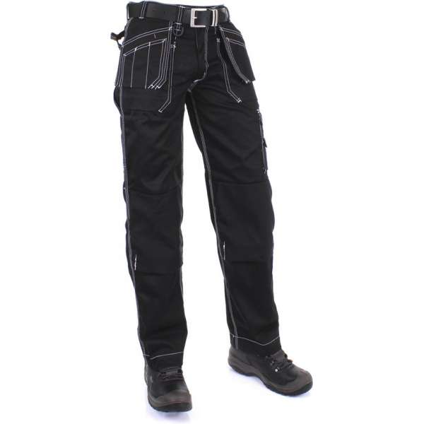 KREB Workwear Edwin Werkbroek Heren - Zwart - Maat 46 KREB Workwear Edwin Werkbroek Heren - Zwart - Maat 46