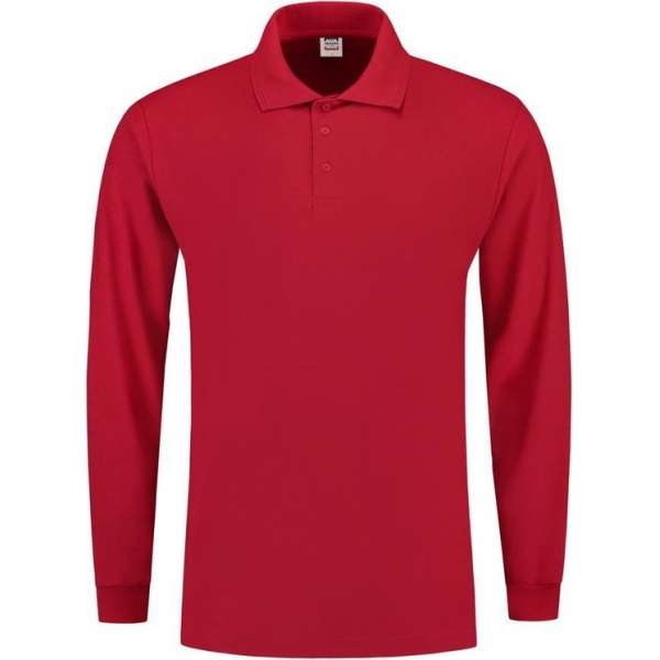 Tricorp Poloshirt lange mouw - Casual - 201009 - Rood - maat L Tricorp Poloshirt lange mouw - Casual - 201009 - Rood - maat L