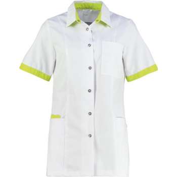 Haen / Bellyclare Dames Zorgjas Fijke Wit / Sulfur Yellow Maat XXL