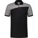 Tricorp Poloshirt Bicolor Naden 202006 Zwart / Grijs - Maat M