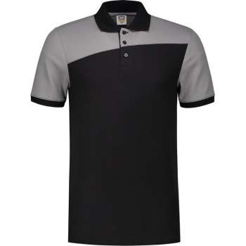 Tricorp Poloshirt Bicolor Naden 202006 Zwart / Grijs - Maat M