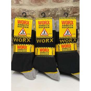 Werksokken zwart 39/42  3 paar
