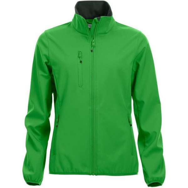 Clique Basic Softshell Jas Dames Appelgroen maat M Clique Basic Softshell Jas Dames Appelgroen maat M