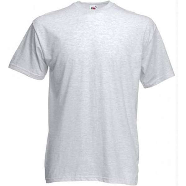 Fruit of the Loom T-shirt Valueweight, Ash, Maat XXL ( 5 stuks onbedrukt) Fruit of the Loom T-shirt Valueweight, Ash, Maat XXL ( 5 stuks onbedrukt)