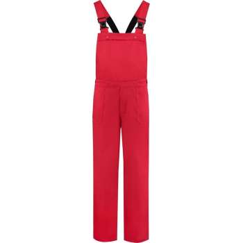 EM Workwear Tuinbroek Polyester/Katoen  Rood - Maat 56
