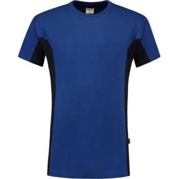 Tricorp T-shirt Bicolor Borstzak 102002 Konings Blauw / Navy - Maat XL