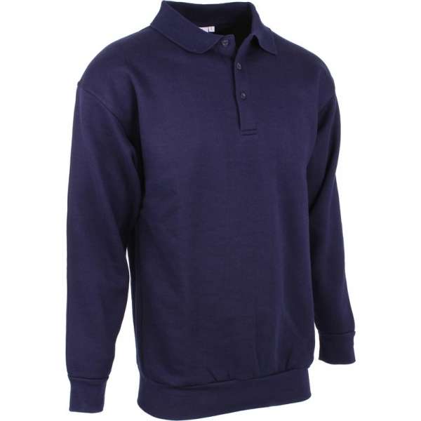 Uniwear UNIWEAR Polosweater MarineblauwL Uniwear UNIWEAR Polosweater MarineblauwL