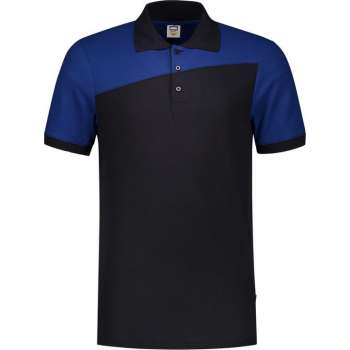 Tricorp Poloshirt Bicolor Naden 202006 Navy / Koningsblauw - Maat M