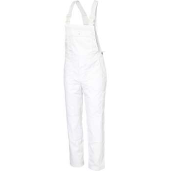 KLM Workwear - Amerikaanse Overall COREY (tuinbroek, BIB, bretelbroek) - katoen/polyester 300g/m2- Wit