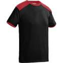 Santino Tiesto 2color T-shirt (190g/m2) - Zwart | Rood - 4XL