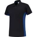 Tricorp poloshirt bi-color - 202002 - navy-koningsblauw - maat XL