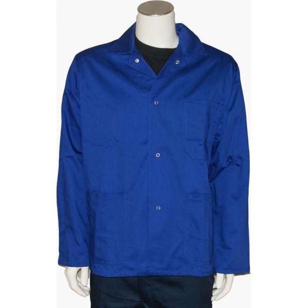 Yoworkwear Werkjasje polyester/katoen korenblauw maat 3XL Yoworkwear Werkjasje polyester/katoen korenblauw maat 3XL