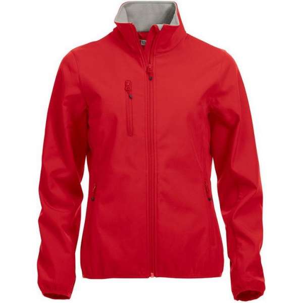 Clique Basic Softshell Jas Dames Red maat M Clique Basic Softshell Jas Dames Red maat M
