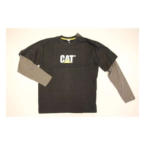 Caterpillar longsleeve shirt C8113 antraciet/zwart 2XL Caterpillar longsleeve shirt C8113 antraciet/zwart 2XL
