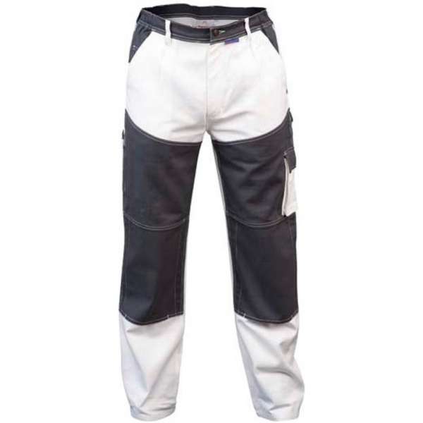 Werkbroek Assent Croft 3117 wit/grijs maat 60 Werkbroek Assent Croft 3117 wit/grijs maat 60