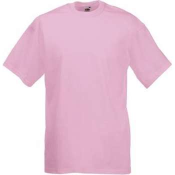 Fruit of the Loom T-shirt Valueweight, Rose, Maat XXL ( 5 stuks onbedrukt)