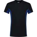 Tricorp t-shirt bi-color - Workwear - 102002 - navy-koningsblauw - maat XXXL