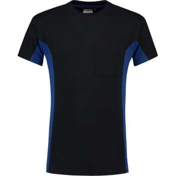 Tricorp t-shirt bi-color - Workwear - 102002 - navy-koningsblauw - maat XXXL