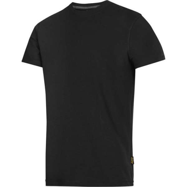 Snickers 2502 Classic Werk T-shirt - Katoen - Maat M - Zwart Snickers 2502 Classic Werk T-shirt - Katoen - Maat M - Zwart