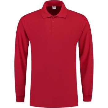Tricorp Poloshirt lange mouw - Casual - 201009 - Rood - maat M