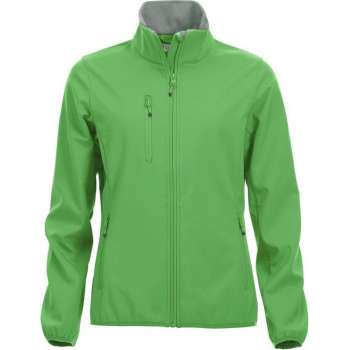 Clique Basic Softshell Jas Dames Appelgroen maat XS