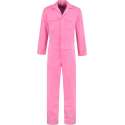 EM Workwear kinderoverall pol/kat Roze met verdekte ritssluiting maat 104