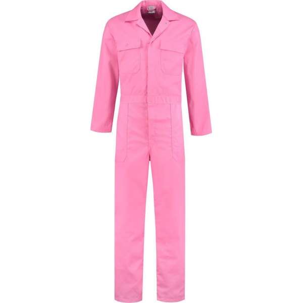 EM Workwear kinderoverall pol/kat Roze met verdekte ritssluiting maat 104 EM Workwear kinderoverall pol/kat Roze met verdekte ritssluiting maat 104