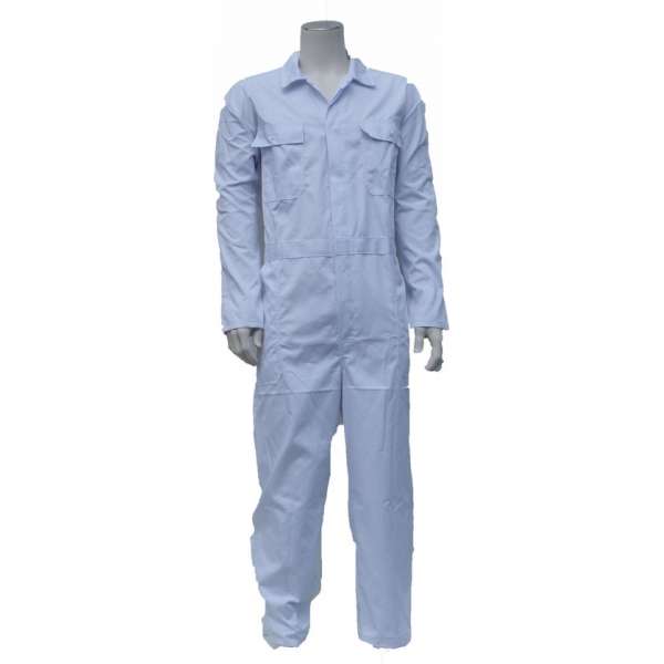 Yoworkwear Kinderoverall polyester/katoen wit maat 164 Yoworkwear Kinderoverall polyester/katoen wit maat 164