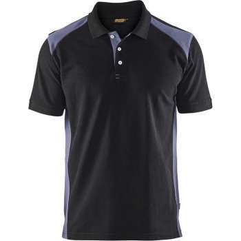 Blåkläder Piqué Polo 2-kleuren Mt Xs Zwart/grijs Xs