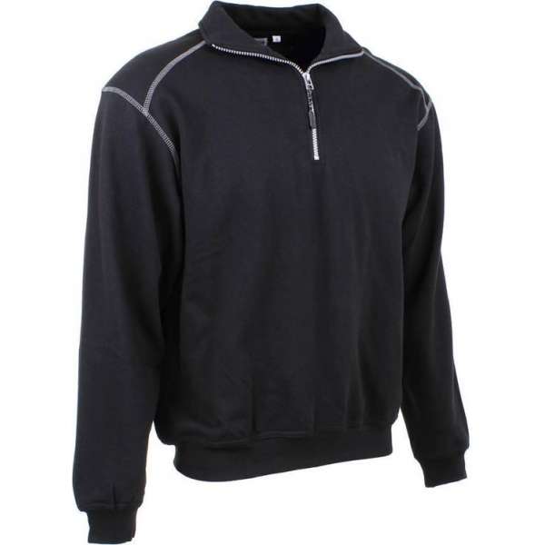 KREB Workwear® FREDERIK Zip Sweater ZwartXL KREB Workwear® FREDERIK Zip Sweater ZwartXL